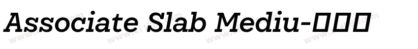 Associate Slab Mediu字体转换